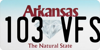 AR license plate 103VFS