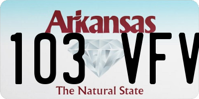 AR license plate 103VFV