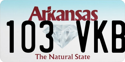 AR license plate 103VKB