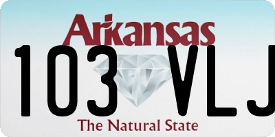 AR license plate 103VLJ
