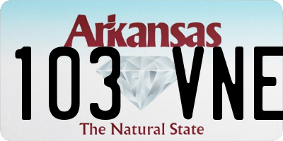 AR license plate 103VNE