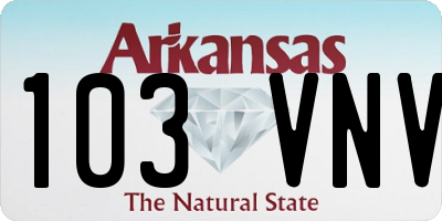 AR license plate 103VNV