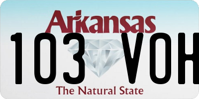 AR license plate 103VOH