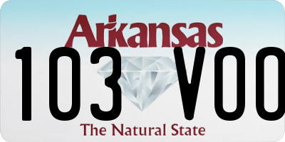 AR license plate 103VOO
