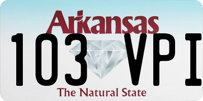 AR license plate 103VPI