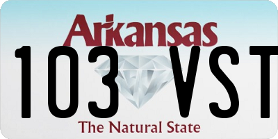 AR license plate 103VST
