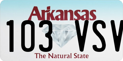 AR license plate 103VSV
