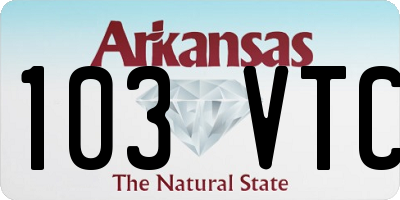 AR license plate 103VTC