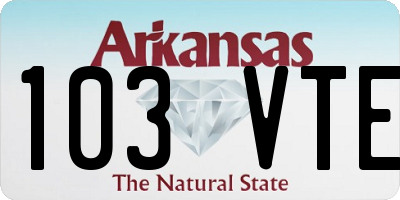 AR license plate 103VTE