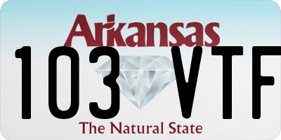 AR license plate 103VTF