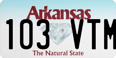 AR license plate 103VTM