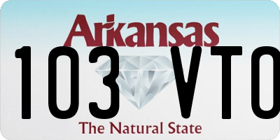 AR license plate 103VTO