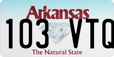AR license plate 103VTQ