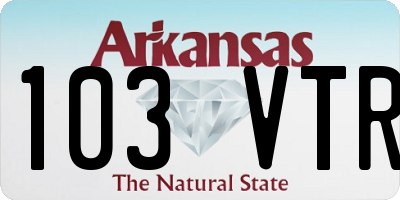 AR license plate 103VTR