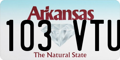 AR license plate 103VTU