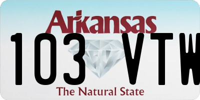 AR license plate 103VTW