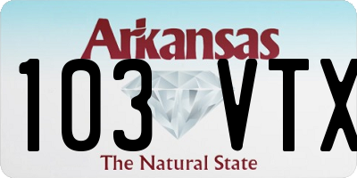 AR license plate 103VTX