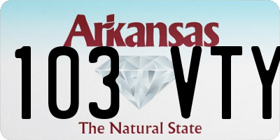 AR license plate 103VTY