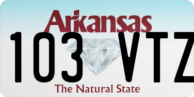 AR license plate 103VTZ