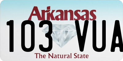 AR license plate 103VUA