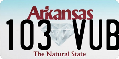 AR license plate 103VUB
