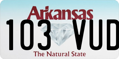 AR license plate 103VUD