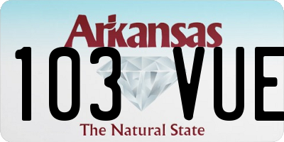 AR license plate 103VUE