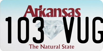 AR license plate 103VUG