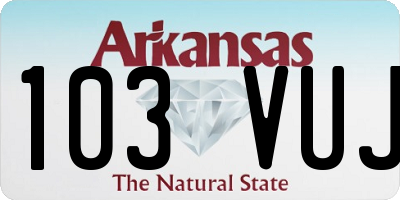 AR license plate 103VUJ