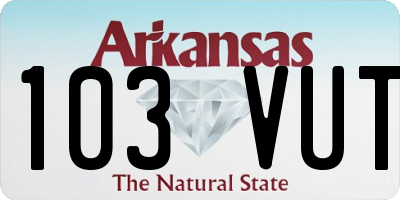 AR license plate 103VUT