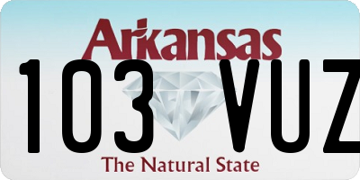 AR license plate 103VUZ