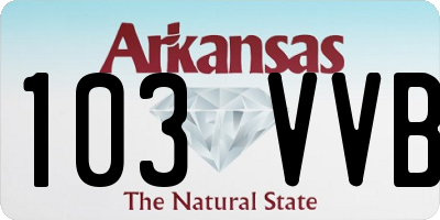 AR license plate 103VVB