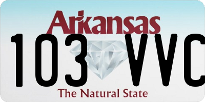 AR license plate 103VVC