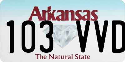AR license plate 103VVD