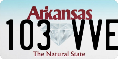 AR license plate 103VVE