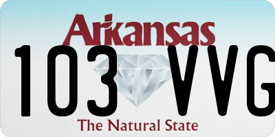 AR license plate 103VVG
