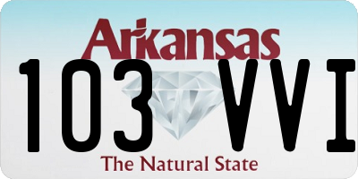AR license plate 103VVI