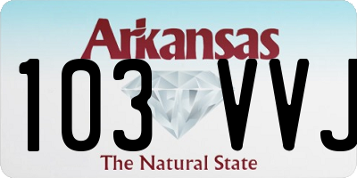 AR license plate 103VVJ