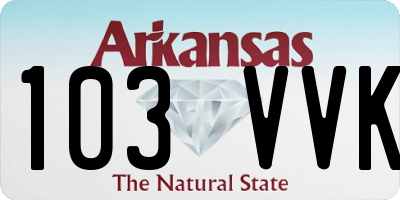 AR license plate 103VVK