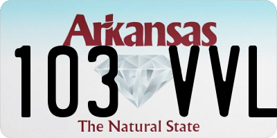 AR license plate 103VVL