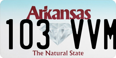 AR license plate 103VVM