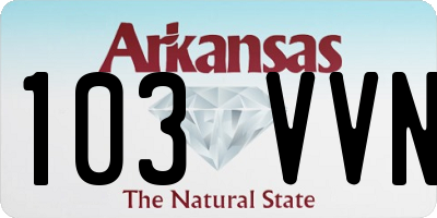 AR license plate 103VVN