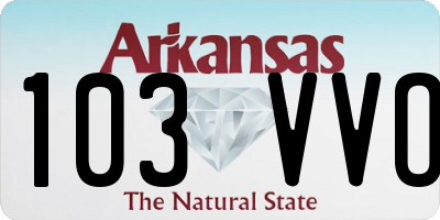 AR license plate 103VVO