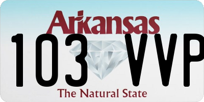 AR license plate 103VVP