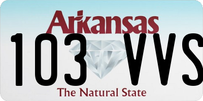 AR license plate 103VVS