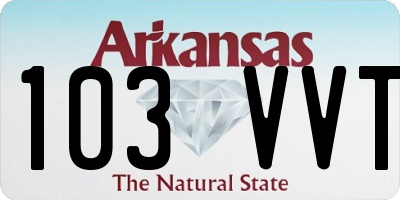 AR license plate 103VVT