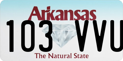 AR license plate 103VVU