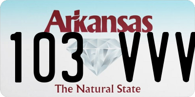 AR license plate 103VVV