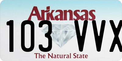AR license plate 103VVX