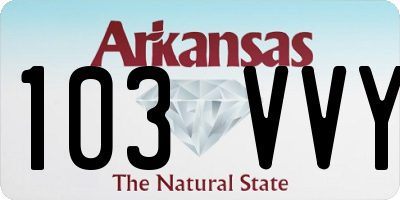 AR license plate 103VVY